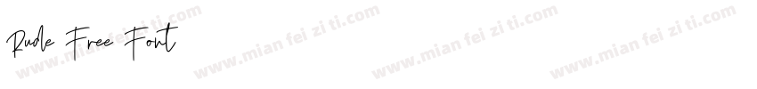 Rude Free Font字体转换